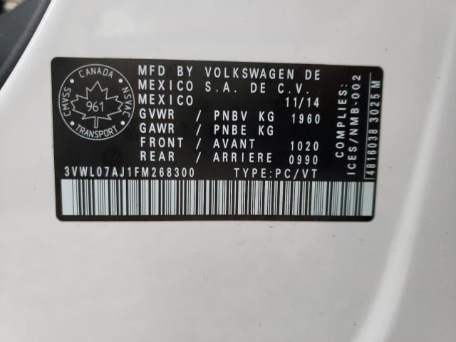 Photo 9 VIN: 3VWL07AJ1FM268300 - VOLKSWAGEN JETTA SEL 