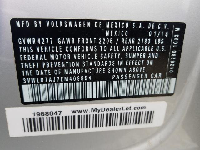 Photo 9 VIN: 3VWL07AJ7EM409854 - VOLKSWAGEN JETTA 