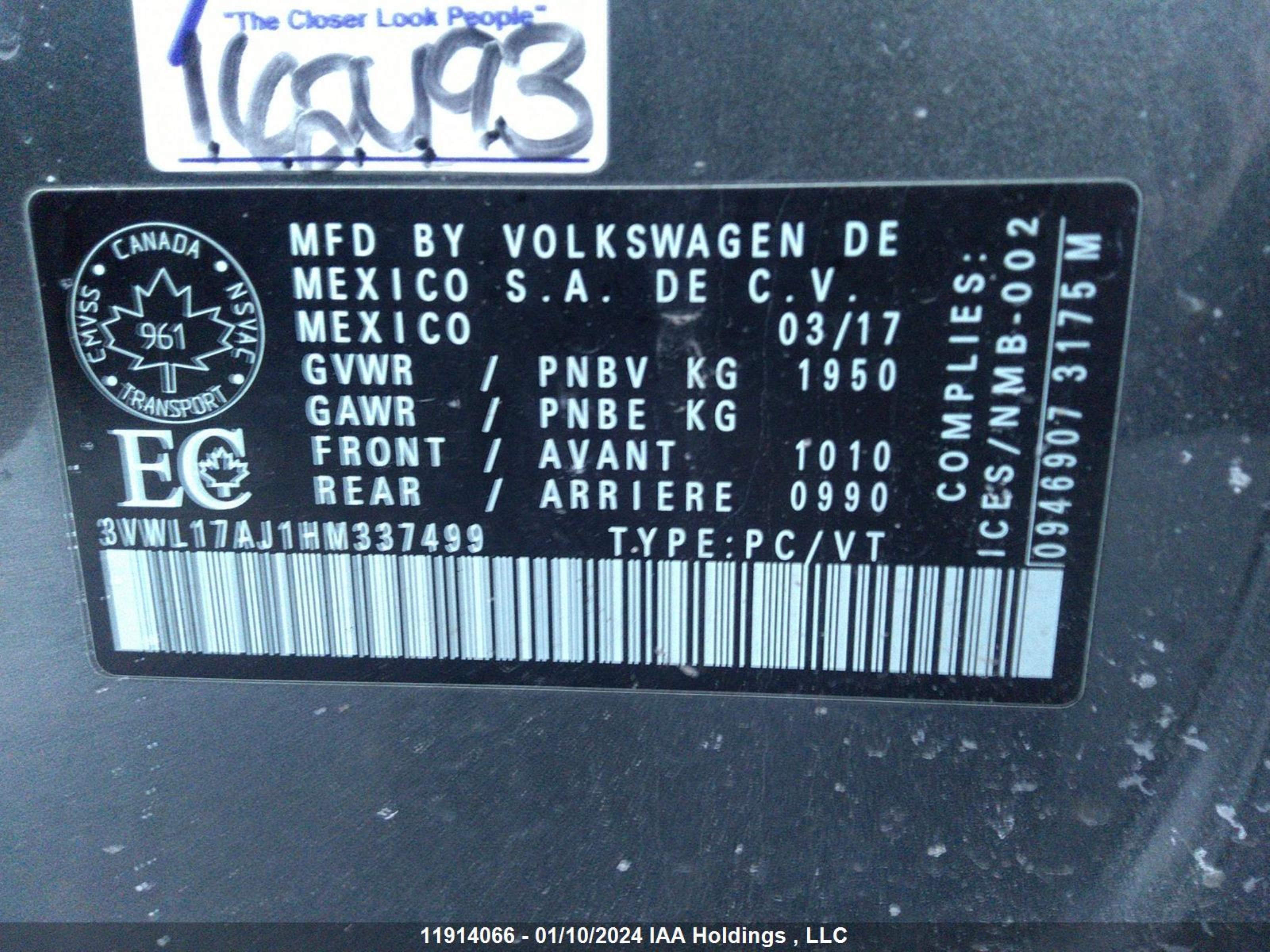 Photo 8 VIN: 3VWL17AJ1HM337499 - VOLKSWAGEN JETTA 