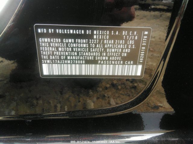 Photo 8 VIN: 3VWL17AJ2HM278088 - VOLKSWAGEN JETTA 