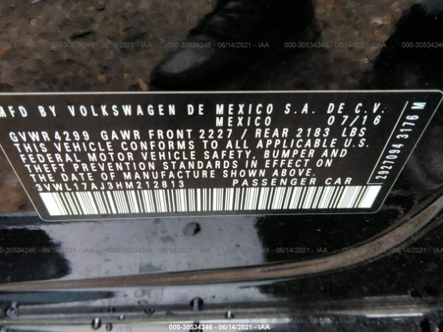 Photo 8 VIN: 3VWL17AJ3HM212813 - VOLKSWAGEN JETTA 