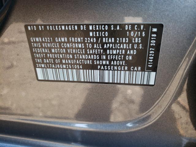 Photo 9 VIN: 3VWL17AJ6GM251054 - VOLKSWAGEN JETTA 