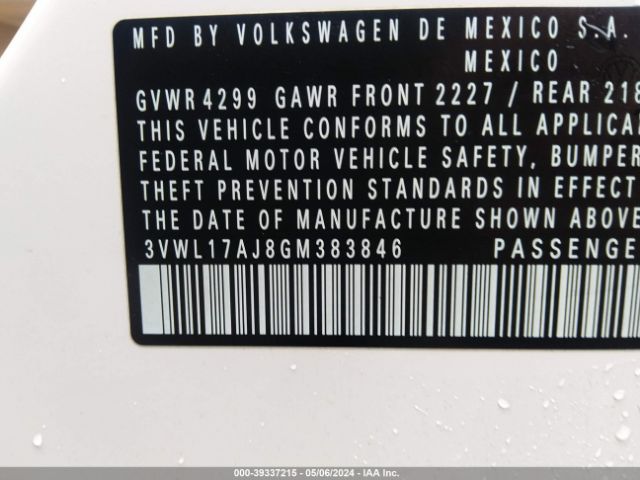 Photo 8 VIN: 3VWL17AJ8GM383846 - VOLKSWAGEN JETTA 