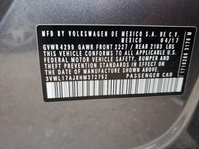 Photo 11 VIN: 3VWL17AJ8HM372752 - VOLKSWAGEN JETTA 