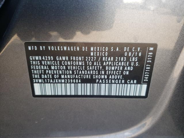 Photo 9 VIN: 3VWL17AJXHM239684 - VOLKSWAGEN JETTA SEL 