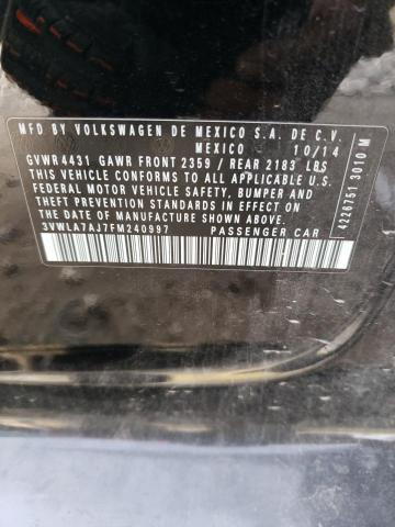 Photo 11 VIN: 3VWLA7AJ7FM240997 - VOLKSWAGEN JETTA TDI 