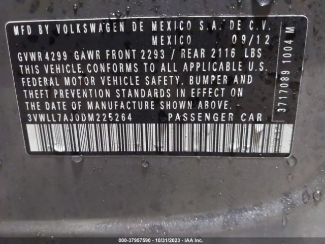 Photo 8 VIN: 3VWLL7AJ0DM225264 - VOLKSWAGEN JETTA 