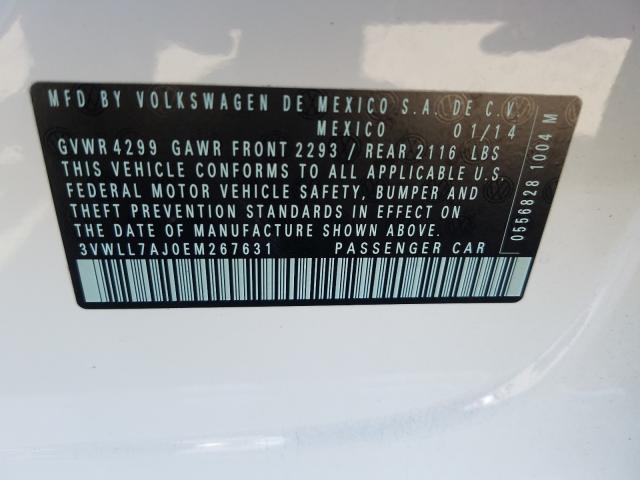 Photo 9 VIN: 3VWLL7AJ0EM267631 - VOLKSWAGEN JETTA TDI 