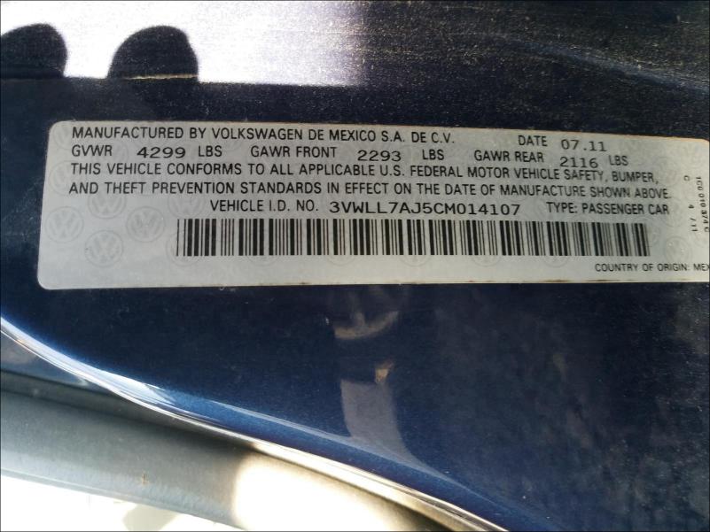 Photo 9 VIN: 3VWLL7AJ5CM014107 - VOLKSWAGEN JETTA TDI 