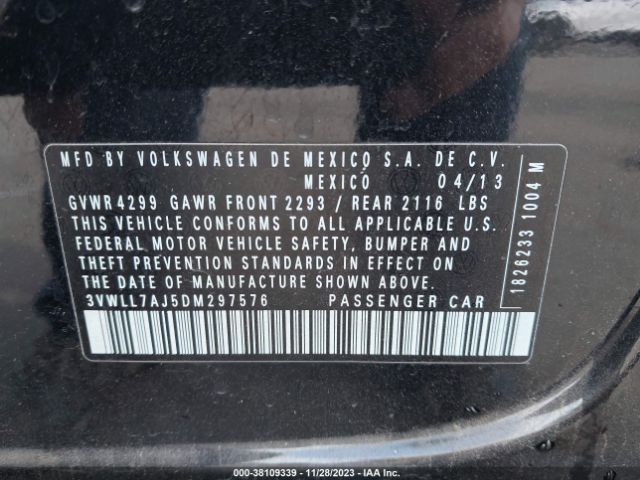 Photo 8 VIN: 3VWLL7AJ5DM297576 - VOLKSWAGEN JETTA 