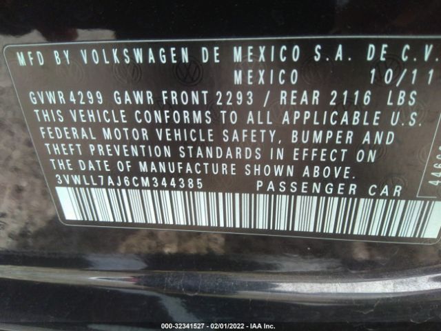 Photo 8 VIN: 3VWLL7AJ6CM344385 - VOLKSWAGEN JETTA SEDAN 