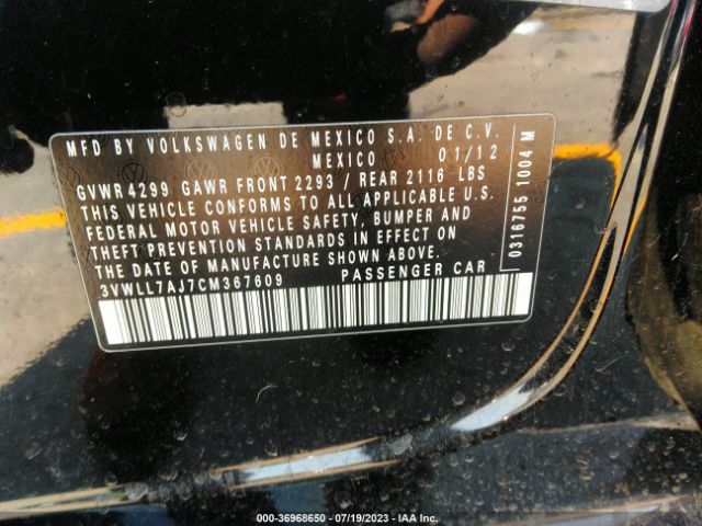 Photo 8 VIN: 3VWLL7AJ7CM367609 - VOLKSWAGEN JETTA 