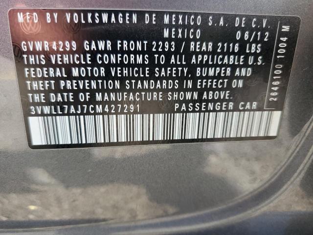 Photo 12 VIN: 3VWLL7AJ7CM427291 - VOLKSWAGEN JETTA 