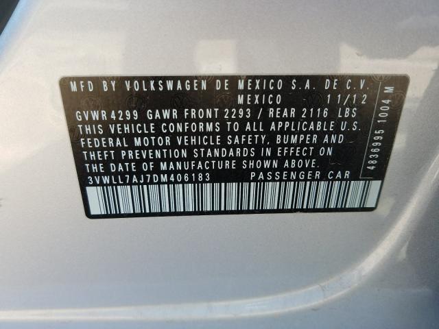 Photo 9 VIN: 3VWLL7AJ7DM406183 - VOLKSWAGEN JETTA 