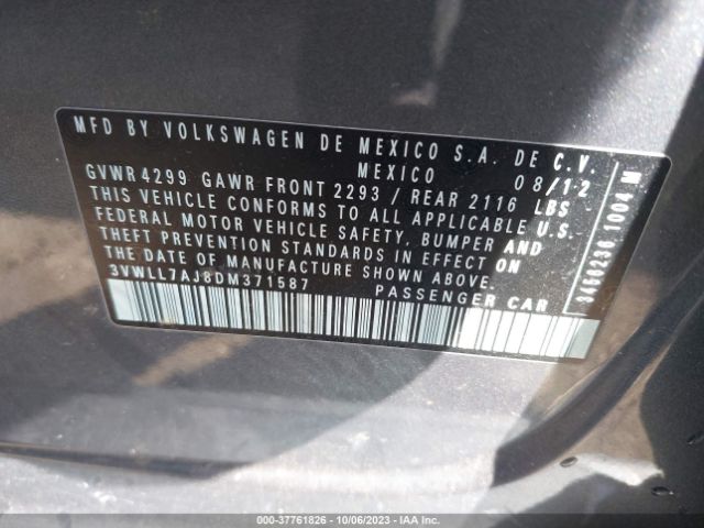 Photo 8 VIN: 3VWLL7AJ8DM371587 - VOLKSWAGEN JETTA 