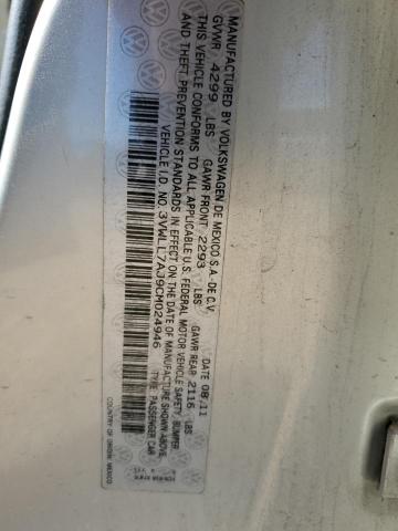 Photo 9 VIN: 3VWLL7AJ9CM024946 - VOLKSWAGEN JETTA TDI 