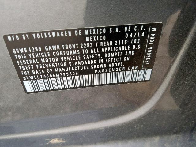 Photo 9 VIN: 3VWLL7AJ9EM293306 - VOLKSWAGEN JETTA TDI 