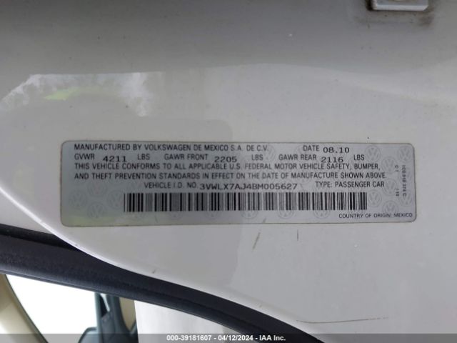 Photo 8 VIN: 3VWLX7AJ4BM005627 - VOLKSWAGEN JETTA 