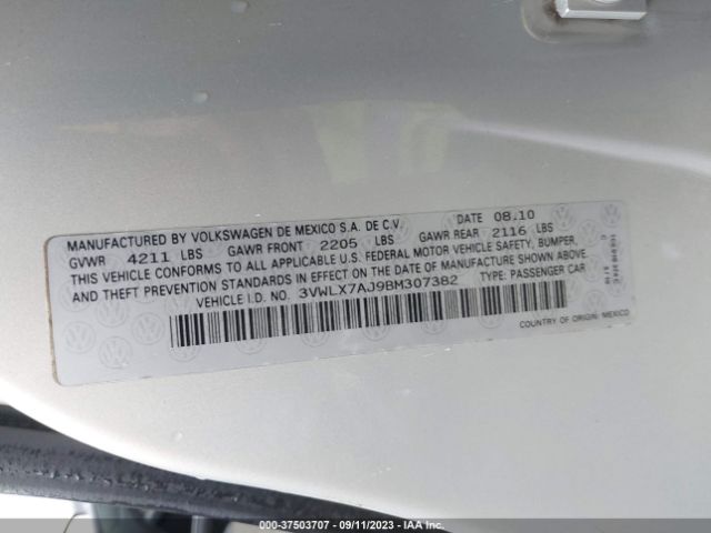 Photo 8 VIN: 3VWLX7AJ9BM307382 - VOLKSWAGEN JETTA 