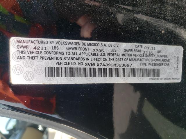 Photo 9 VIN: 3VWLX7AJ9CM323597 - VOLKSWAGEN JETTA SEL 