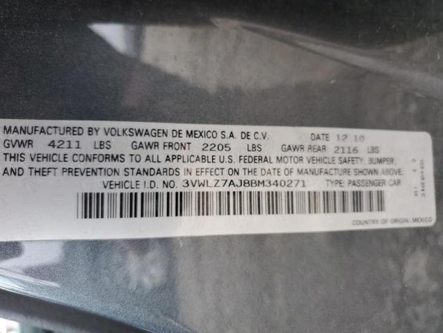 Photo 11 VIN: 3VWLZ7AJ8BM340271 - VOLKSWAGEN JETTA 