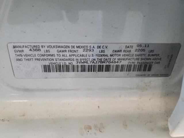 Photo 9 VIN: 3VWML7AJ7BM704847 - VOLKSWAGEN JETTA TDI 