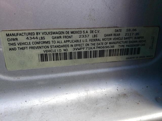 Photo 11 VIN: 3VWPF71K47M069638 - VOLKSWAGEN JETTA 