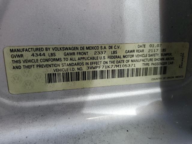 Photo 11 VIN: 3VWPF71K77M105371 - VOLKSWAGEN JETTA 2.5 