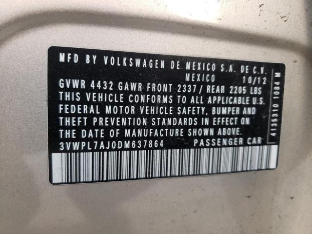 Photo 9 VIN: 3VWPL7AJ0DM637864 - VOLKSWAGEN JETTA TDI 