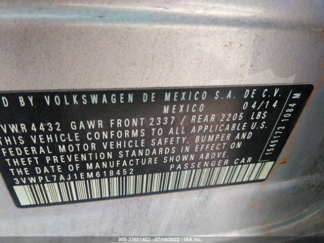 Photo 8 VIN: 3VWPL7AJ1EM618452 - VOLKSWAGEN JETTA SPORTWAGEN 