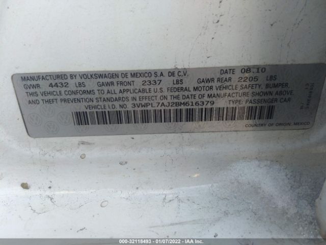 Photo 8 VIN: 3VWPL7AJ2BM616379 - VOLKSWAGEN JETTA SPORTWAGEN 