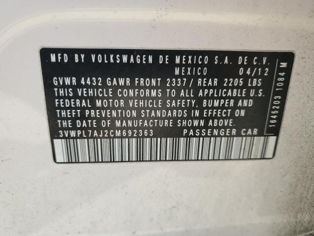 Photo 11 VIN: 3VWPL7AJ2CM692363 - VOLKSWAGEN JETTA 