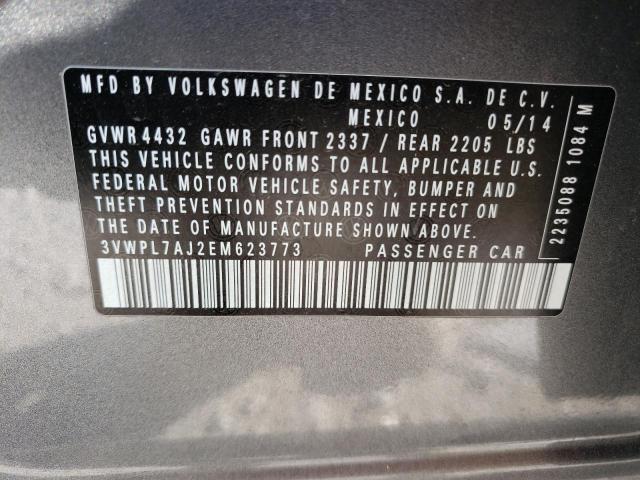 Photo 12 VIN: 3VWPL7AJ2EM623773 - VOLKSWAGEN JETTA 