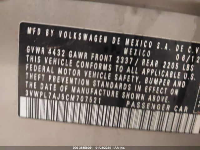 Photo 8 VIN: 3VWPL7AJ5CM707521 - VOLKSWAGEN JETTA SPORTWAGEN 