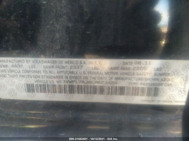 Photo 8 VIN: 3VWPL7AJ6CM623420 - VOLKSWAGEN JETTA SPORTWAGEN 