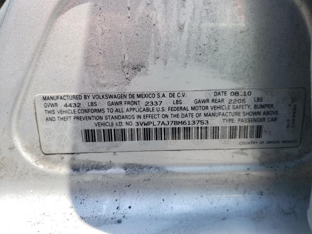 Photo 9 VIN: 3VWPL7AJ7BM613753 - VOLKSWAGEN JETTA TDI 