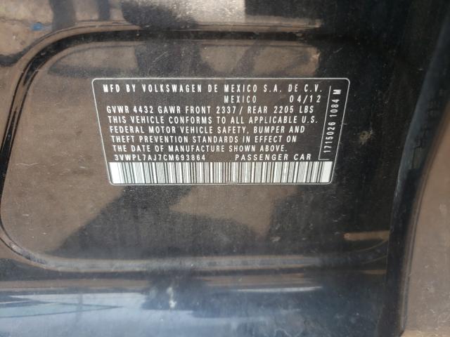 Photo 9 VIN: 3VWPL7AJ7CM693864 - VOLKSWAGEN JETTA TDI 