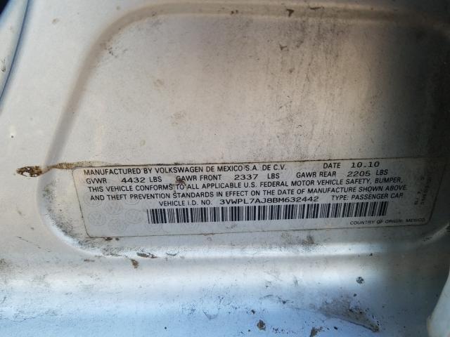 Photo 9 VIN: 3VWPL7AJ8BM632442 - VOLKSWAGEN JETTA TDI 