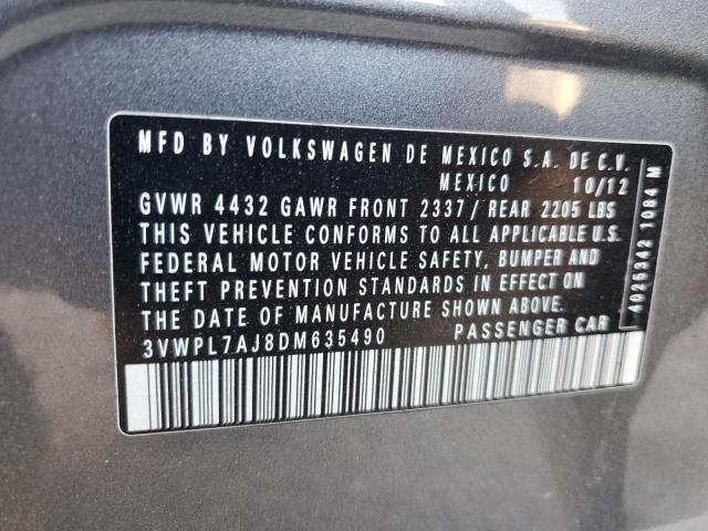 Photo 11 VIN: 3VWPL7AJ8DM635490 - VOLKSWAGEN JETTA TDI 