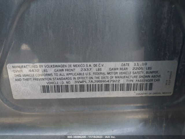 Photo 8 VIN: 3VWPL7AJ9BM647922 - VOLKSWAGEN JETTA SPORTWAGEN 