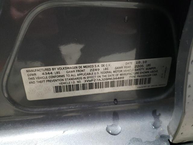 Photo 12 VIN: 3VWPZ7AJ2BM634489 - VOLKSWAGEN JETTA S 