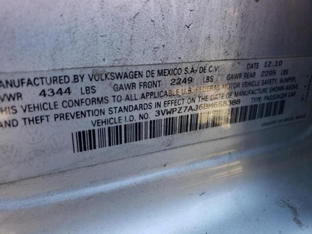 Photo 12 VIN: 3VWPZ7AJ6BM658388 - VOLKSWAGEN JETTA 