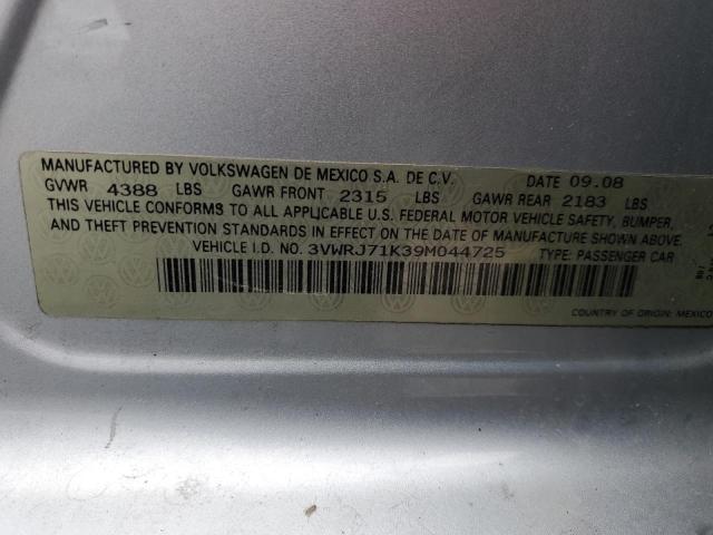 Photo 12 VIN: 3VWRJ71K39M044725 - VOLKSWAGEN JETTA 