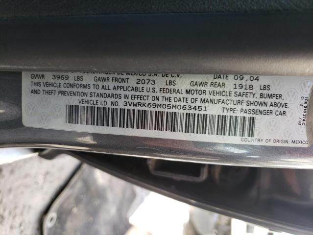 Photo 9 VIN: 3VWRK69M05M063451 - VOLKSWAGEN JETTA GL 