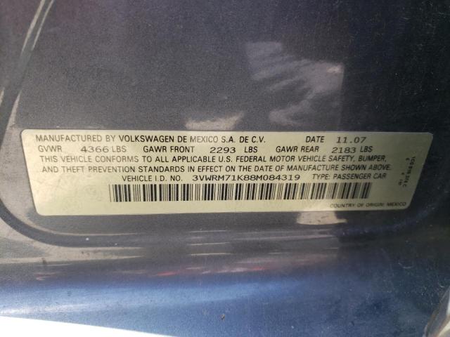 Photo 9 VIN: 3VWRM71K88M084319 - VOLKSWAGEN JETTA 