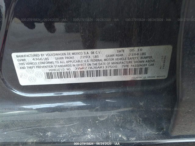 Photo 8 VIN: 3VWRZ7AJ0AM137500 - VOLKSWAGEN JETTA 