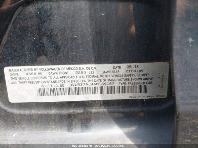 Photo 8 VIN: 3VWRZ7AJ4AM139167 - VOLKSWAGEN JETTA 