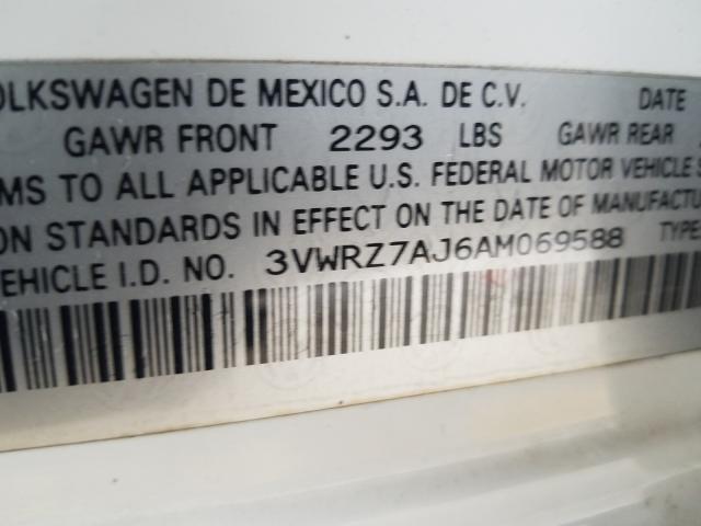 Photo 9 VIN: 3VWRZ7AJ6AM069588 - VOLKSWAGEN JETTA SE 