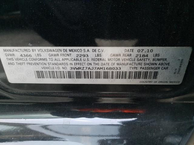 Photo 9 VIN: 3VWRZ7AJ7AM168033 - VOLKSWAGEN JETTA SE 