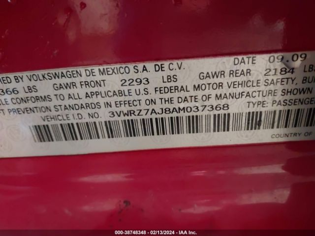 Photo 8 VIN: 3VWRZ7AJ8AM037368 - VOLKSWAGEN JETTA 